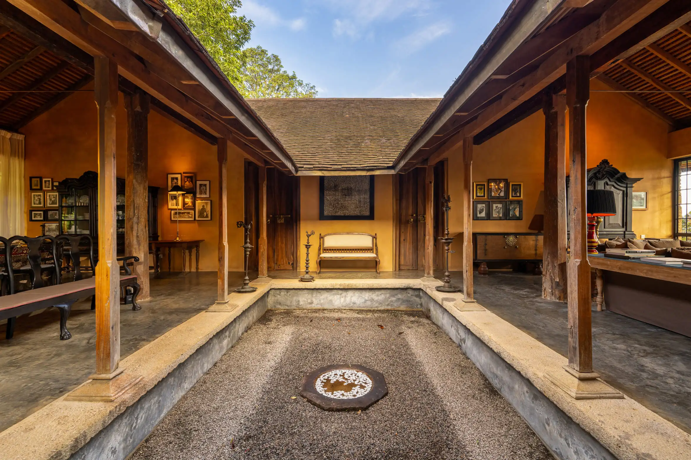 Central courtyard of the house